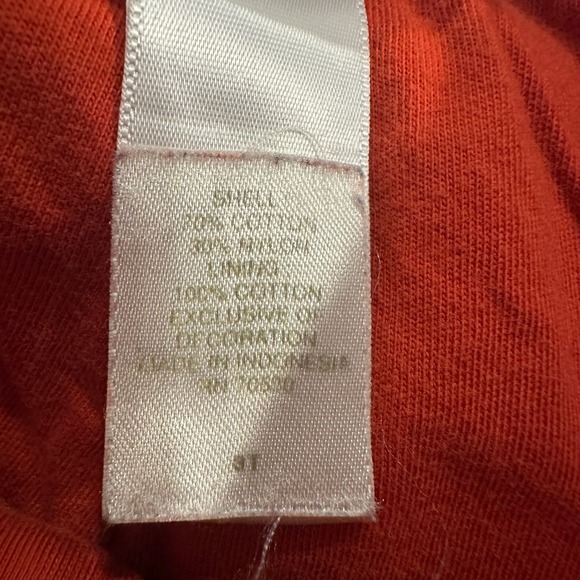 Janie and Jack Kids 3T Orange Cotton Blend Pull On Pants Car Graphic Back Pocket - Picture 6 of 6